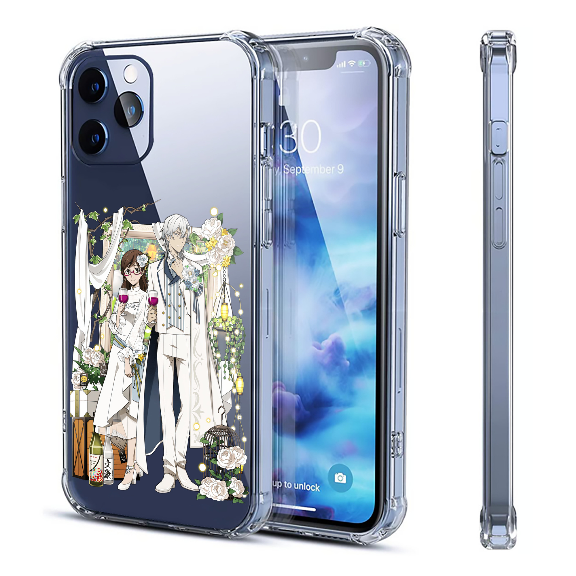 （画像用） 文豪ストレイドッグス Bungo Stray Dogs 【iPhone 12シリーズ対応】透明スマホケース（クリアソフトケース）